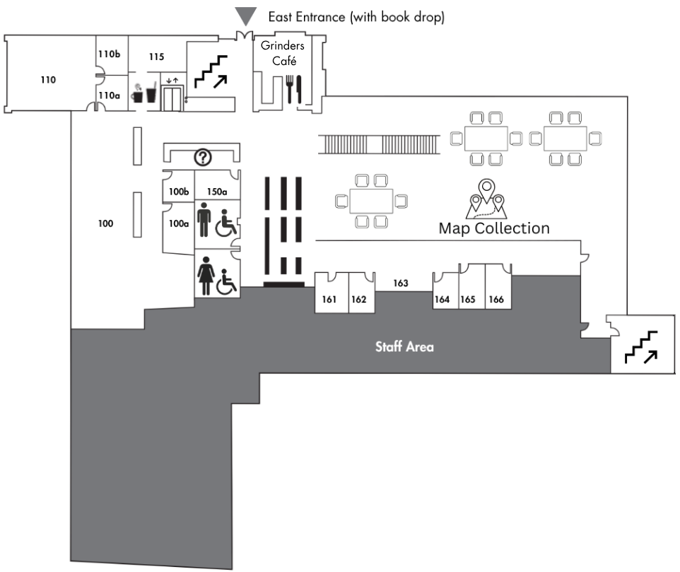 First Floor map showing room locations and layout